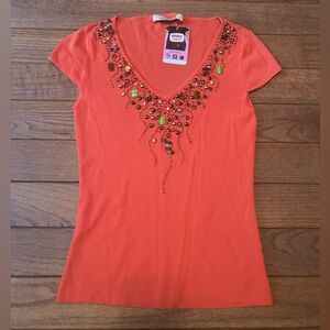 Y2K fairy beaded top